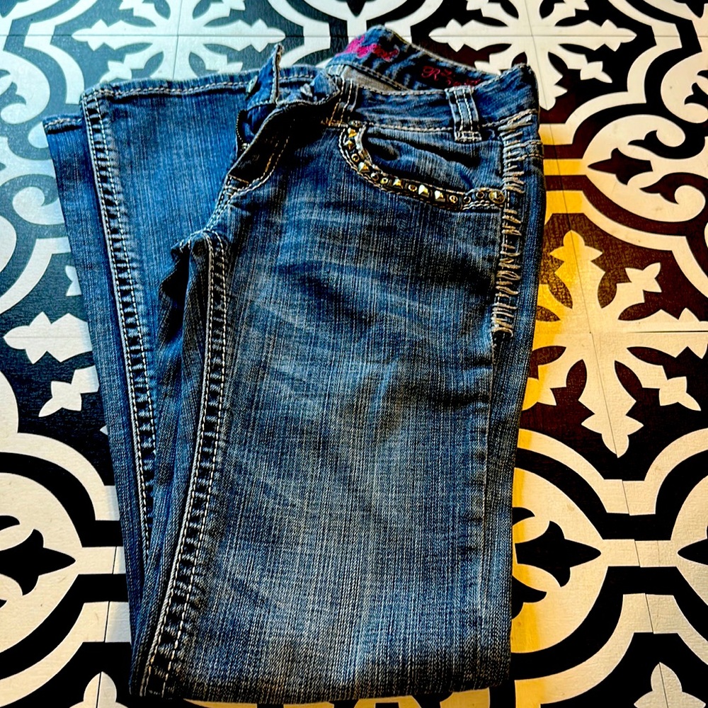 Rock and roll Cowgirl Bling boot cut jeans